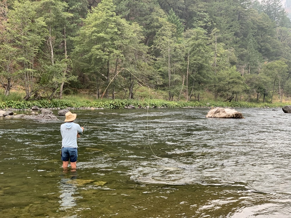 Drew Griffith swinging a muddler through a nice run