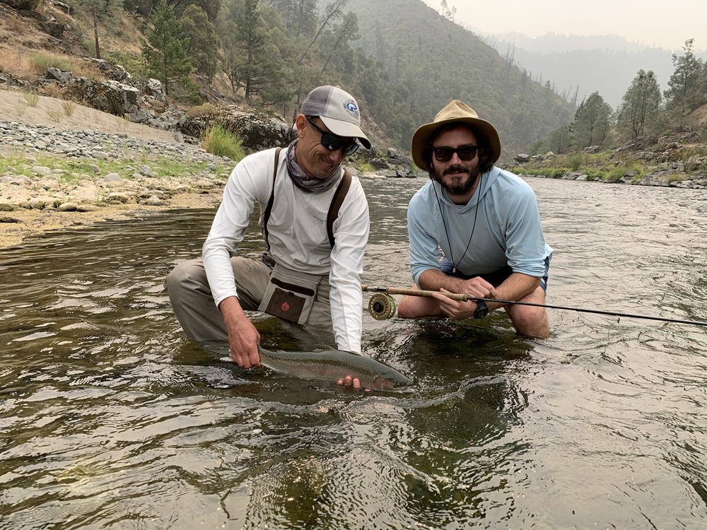 Andrew's first Trinity steelhead of the year