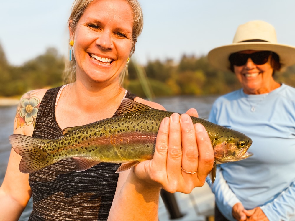 Dawn's cute little trout that she named Charlie