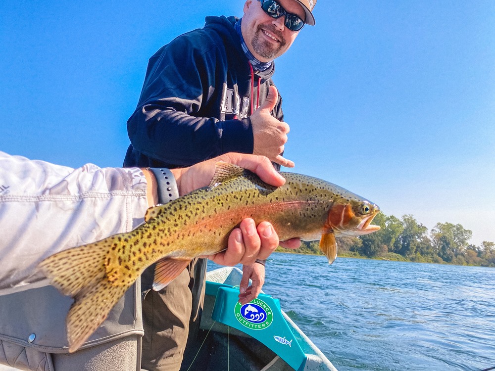 Corey caught this fish despite keeping a tight line... because he's the luckiest person I know.