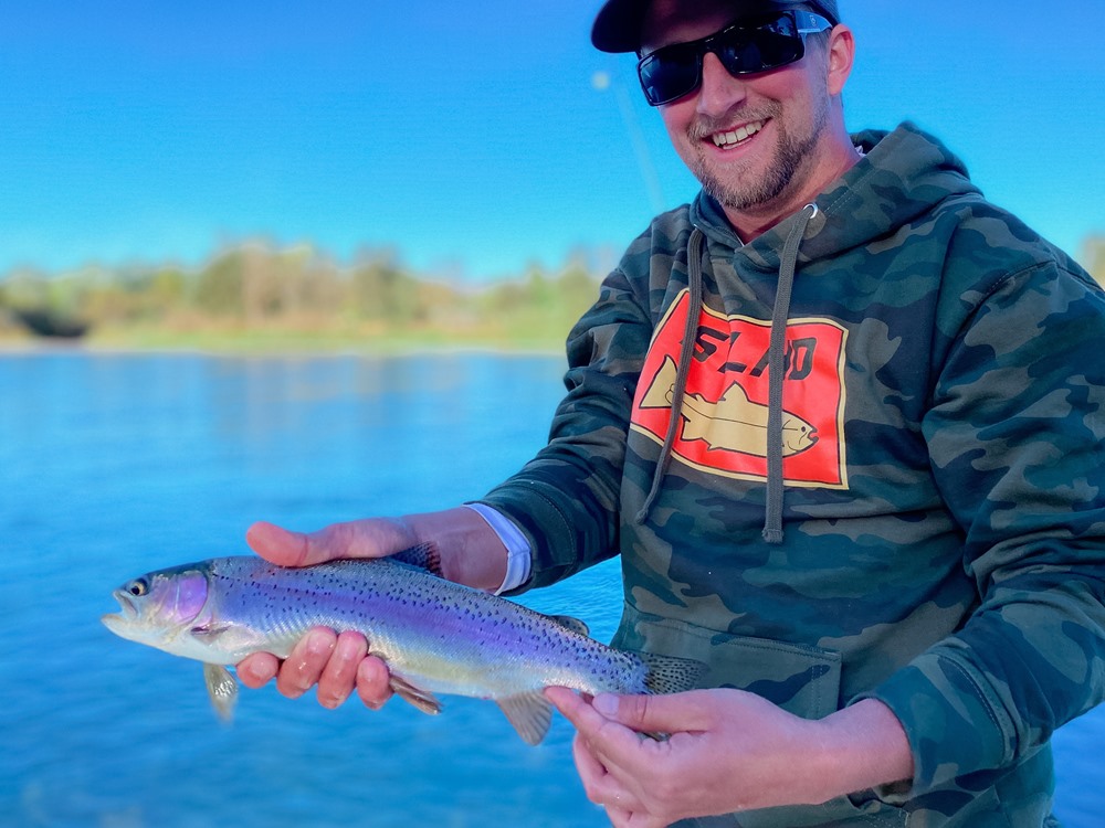 Back Chris with a beautiful trout.