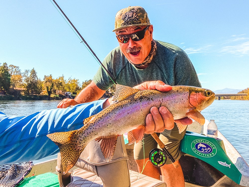 A handful of trout brings the smiles!