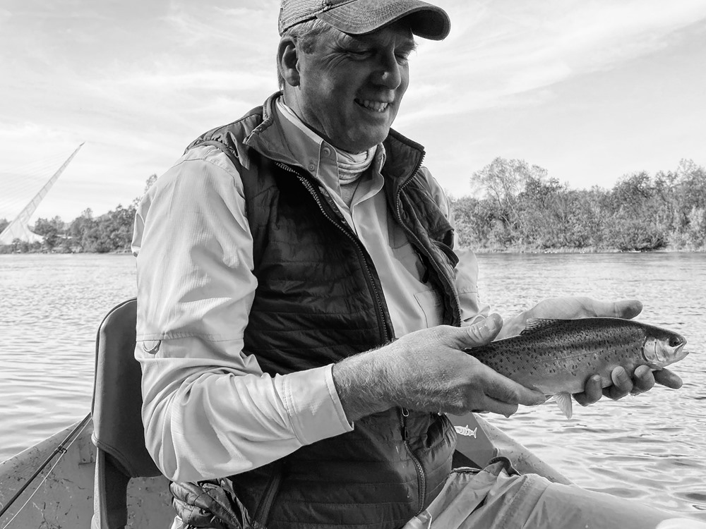 A handful of trout below the Sundial Bridge