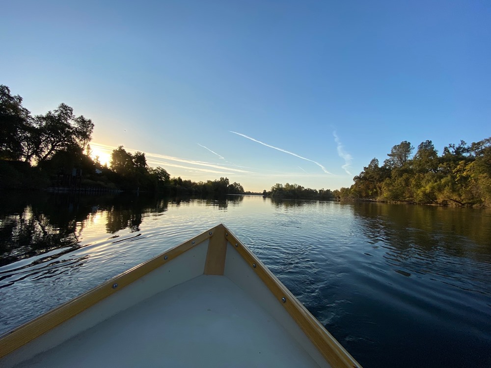 Early morning view from the bow