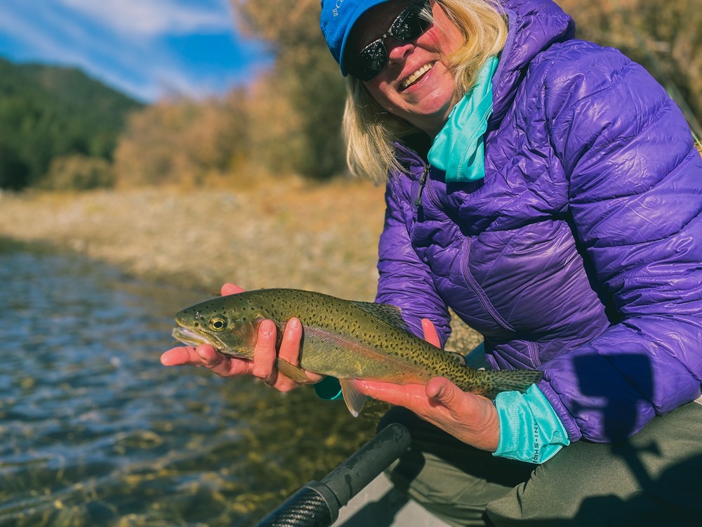 Karen’s first steelhead of her life! 