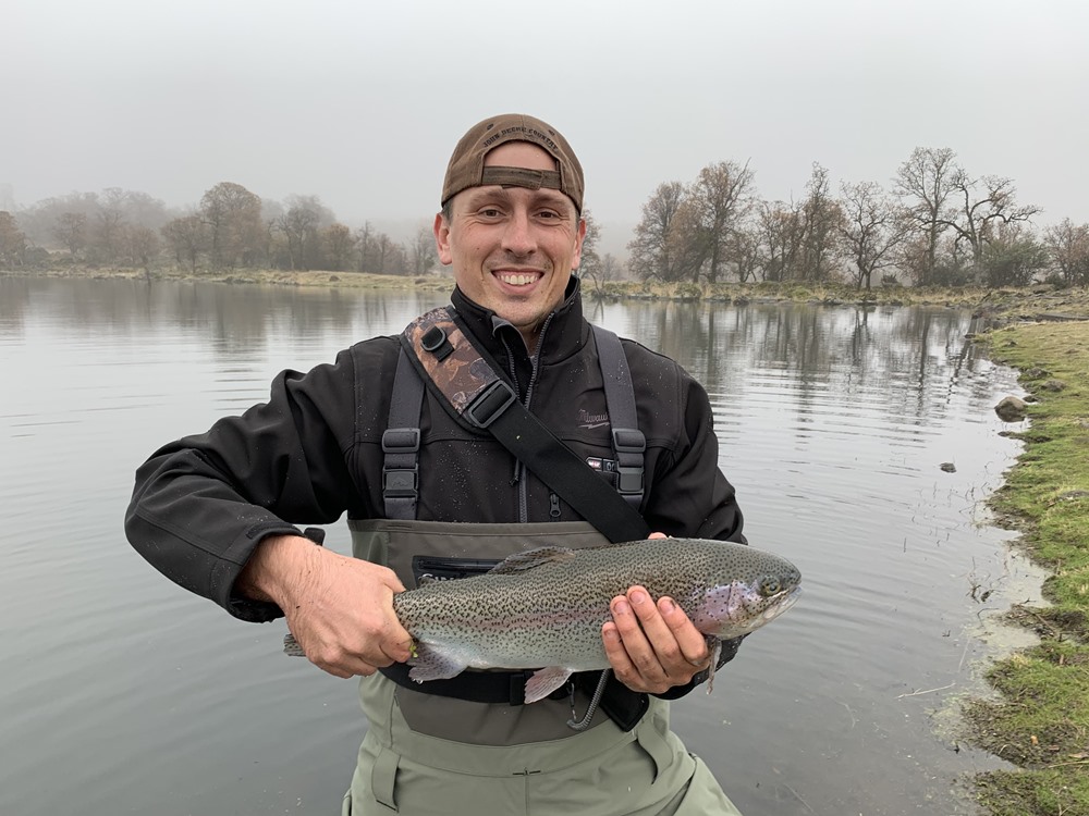 Sean's first fish of the day