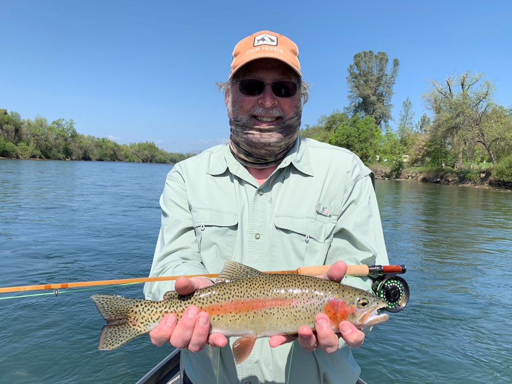 Ron showing off his custom bamboo rod