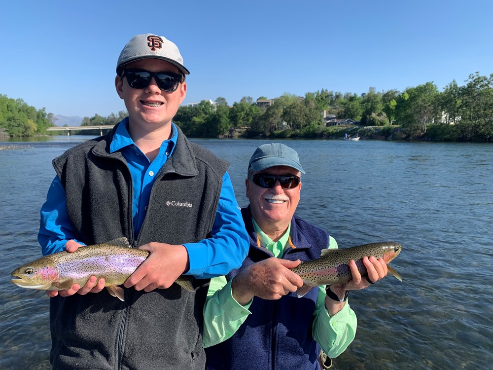 Frank and grandson Jake with a double