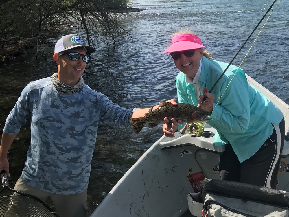 Tami with one of her big fish