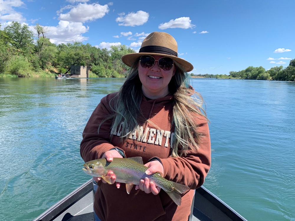 Tara with her largest trout ever!