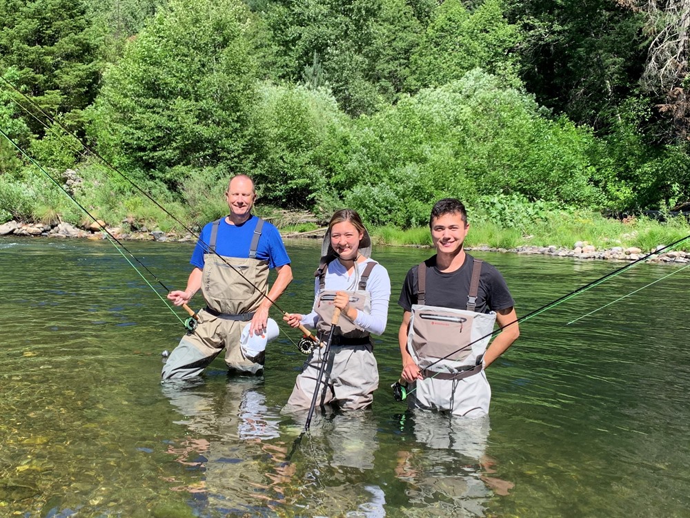 Mark, Stephanie, and Peter enjoying the day