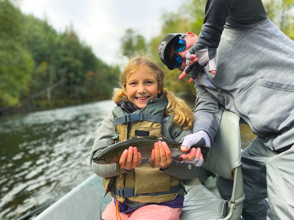 Clare’s first half pound steelhead!