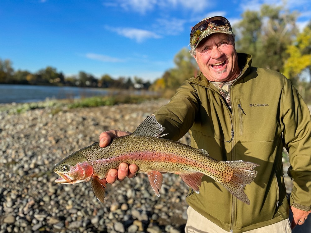 It was about 8:55am when Tom got this in the boat and we’d already caught about 15!