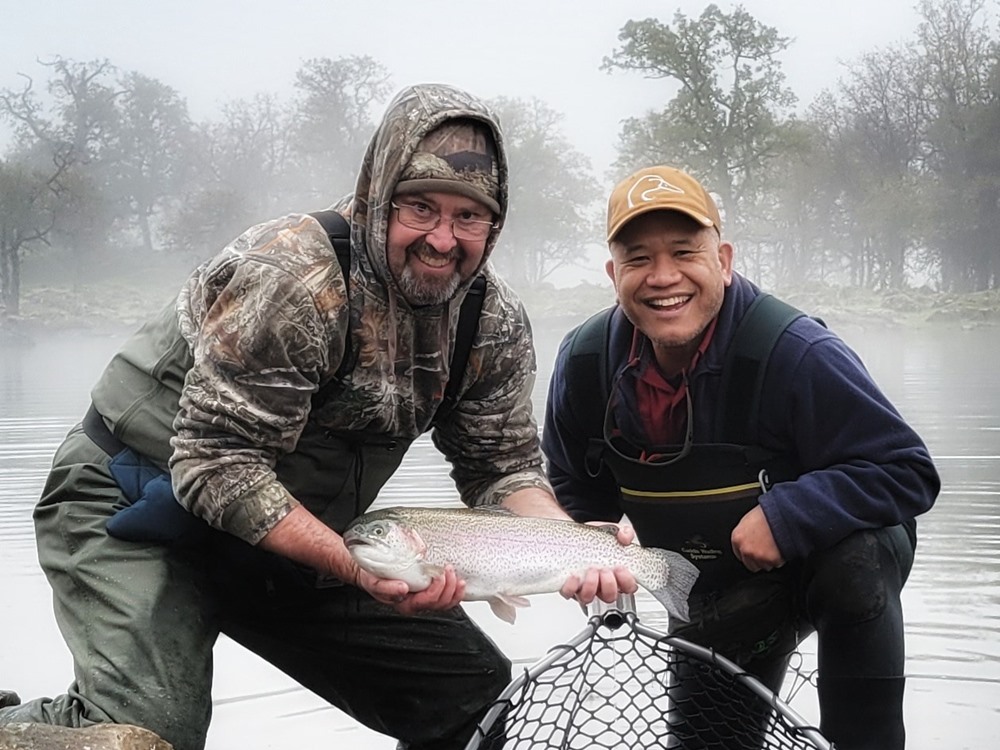 Bill is happy with his first ever Eagle Canyon trout.