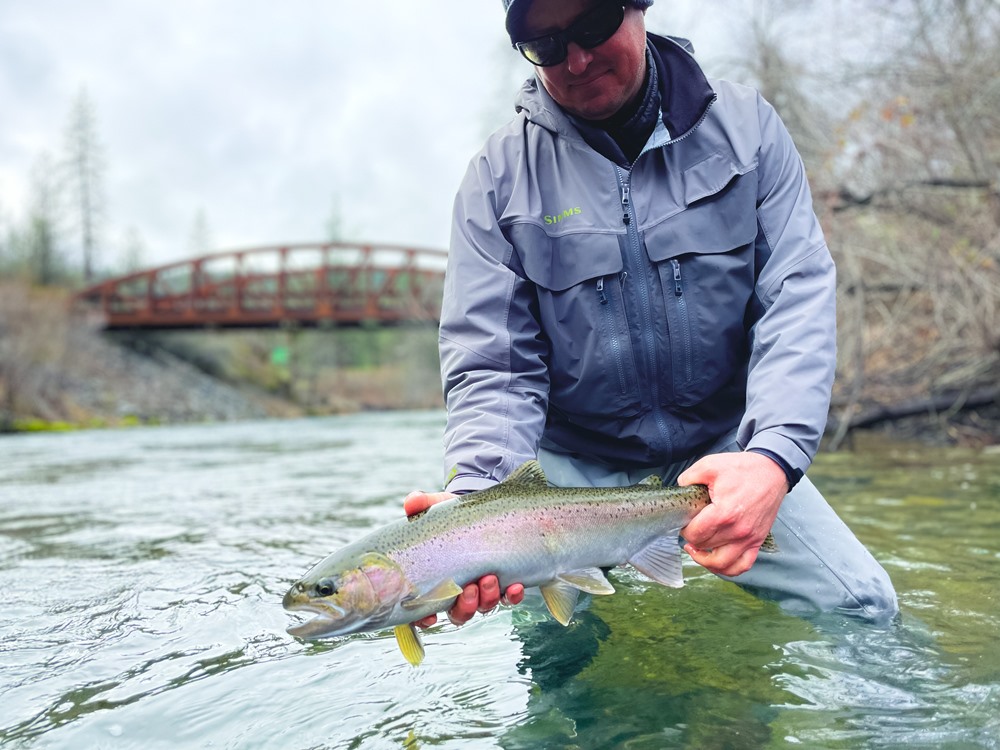 “Let it keep fishing until the bottom of the run” works when it works!