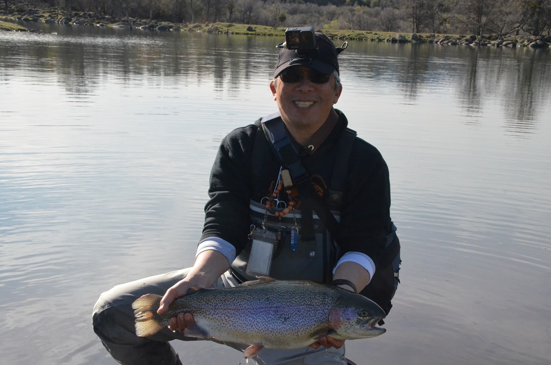 Mike with the first fish of the day