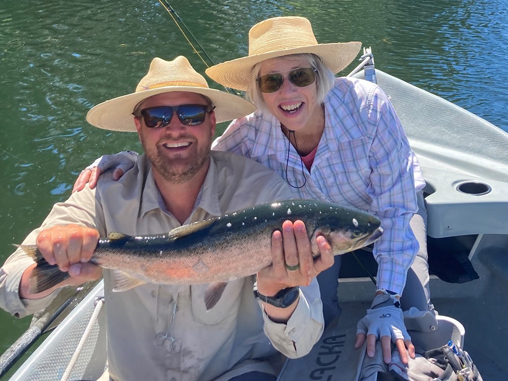 Dylan with another one of Kathleen's big fish