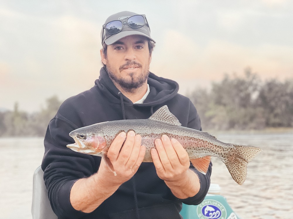 First trout on a fly rod!