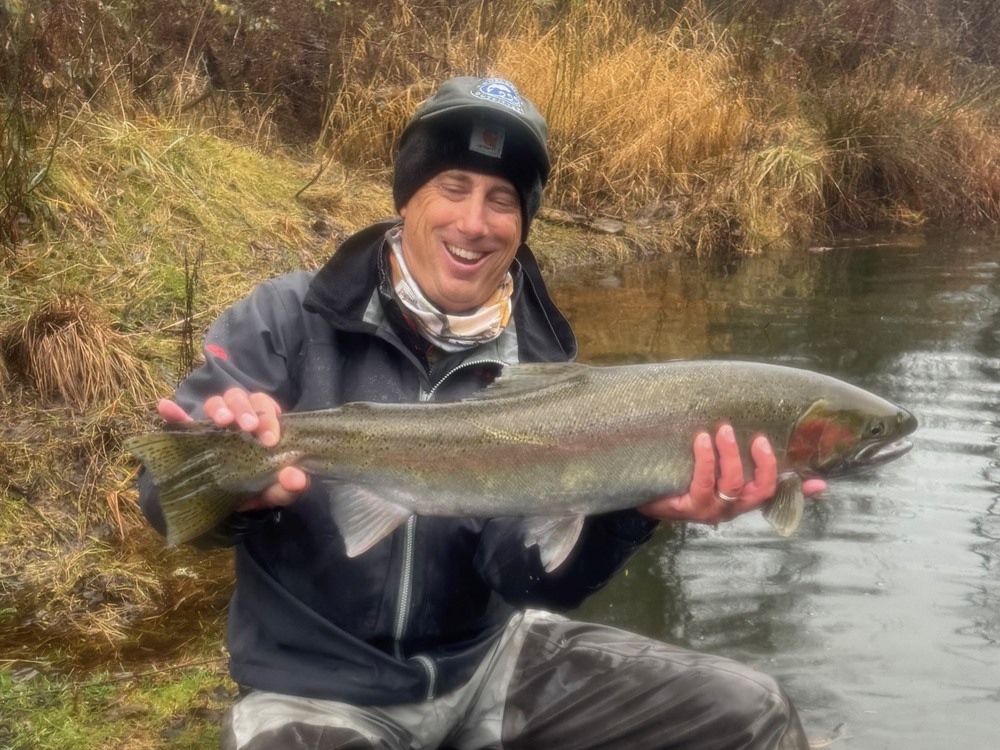 Andrew Harris with a big steelie