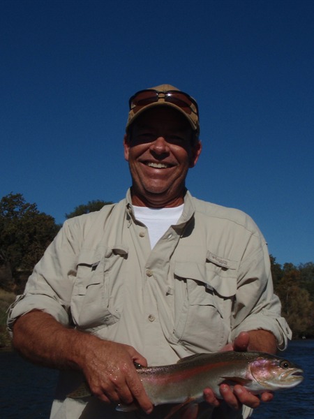 Chris with his first fish