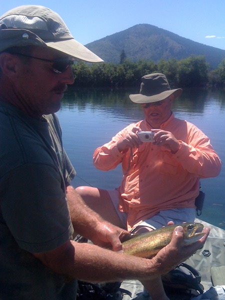 Mike with a nice rainbow