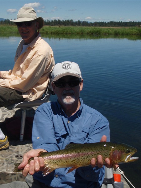 Donn with friend Bernard and big rainbow