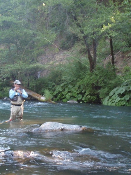 Frank with a fish on