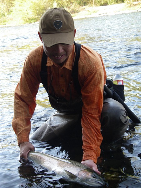 Dennis with another fish