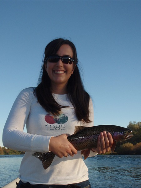 Alex with her big fish