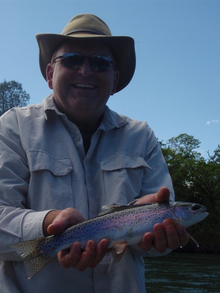 Chris caught this one on a rubberlegs stone