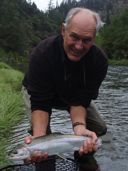 John with his first spey rod steelie