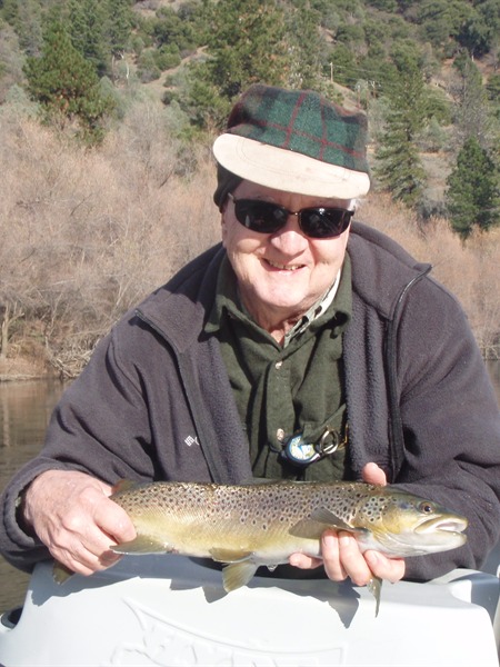 Lots of brown trout on the Trinity this year