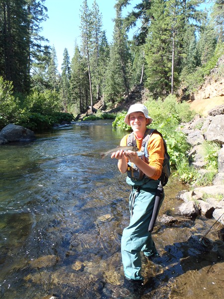 Travis with one of many fish