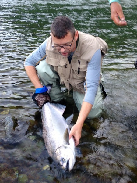 Michael and his amazing salmon