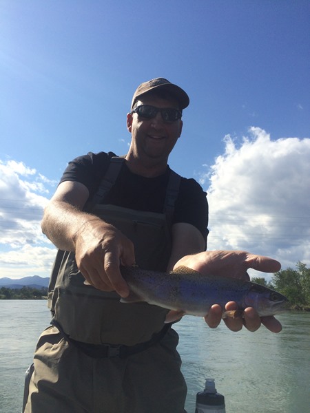 Barry's best fish of the day spit the hook, but a few of these kept him busy!