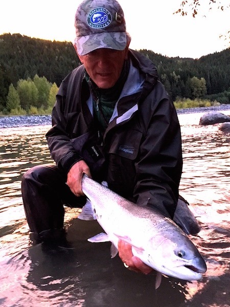 Mike striking a perfect pose with a perfect fish