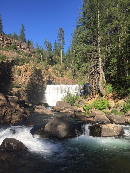 The beautiful Middle Falls of the Upper McCloud.