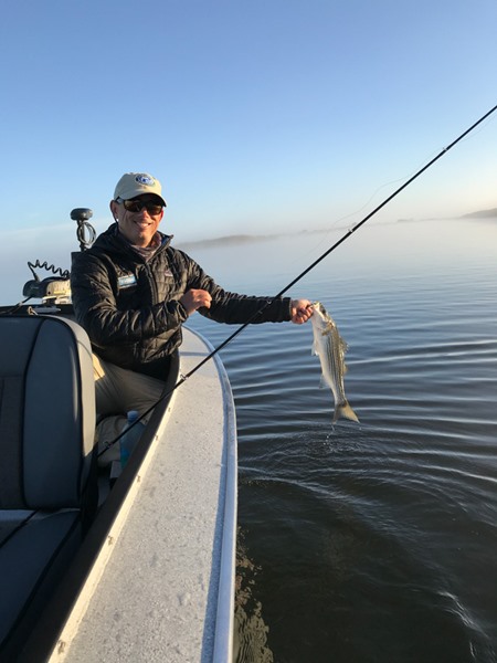 One of Andrew's best stripers (that he didn't break off)