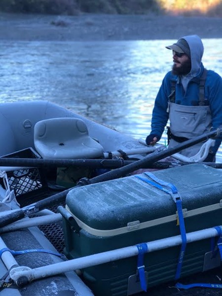 You know fall is over when there's ice on the seat of your boat