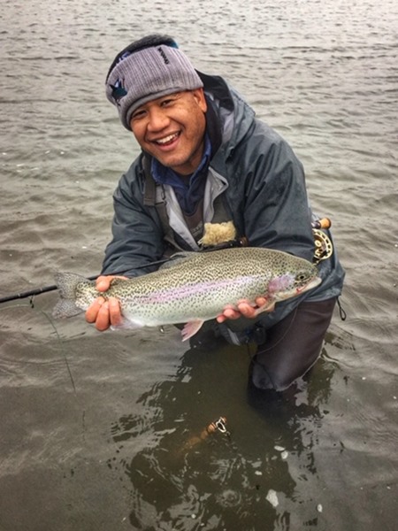 Tony with one of several Eagle Canyon trout landed