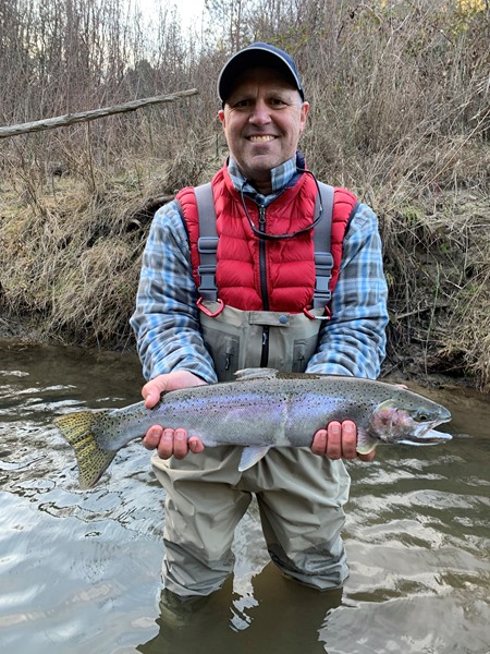 Larry with a nice hatchery fish