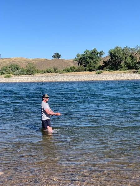 Wet wading is in with the kids!