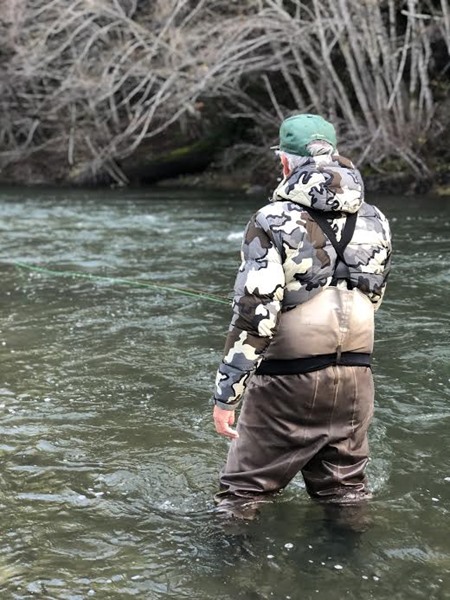 Colin swinging the green ditch