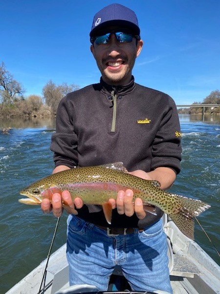 Andrey with a Lower Sac rainbow