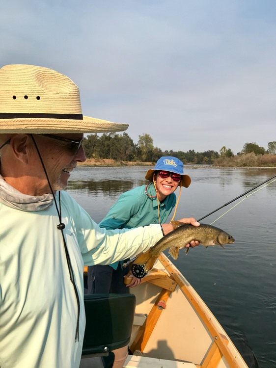 Catherine’s first fish