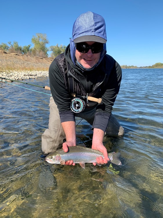 Erik with a nice hatchery steelhead