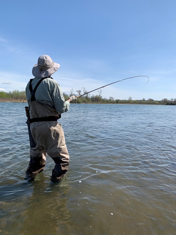 Larry's rod was bent all day!