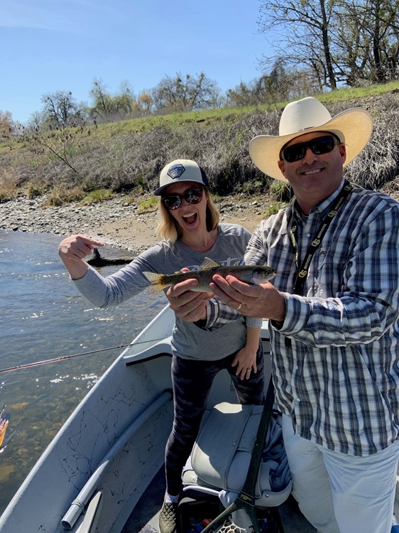 First fish of the day and career for Jacquelin!