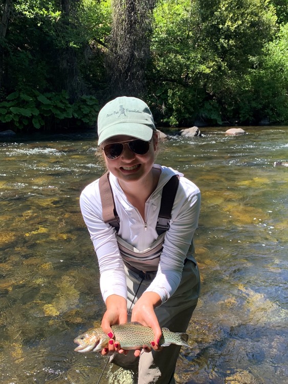 Stephanie with a really nice fish