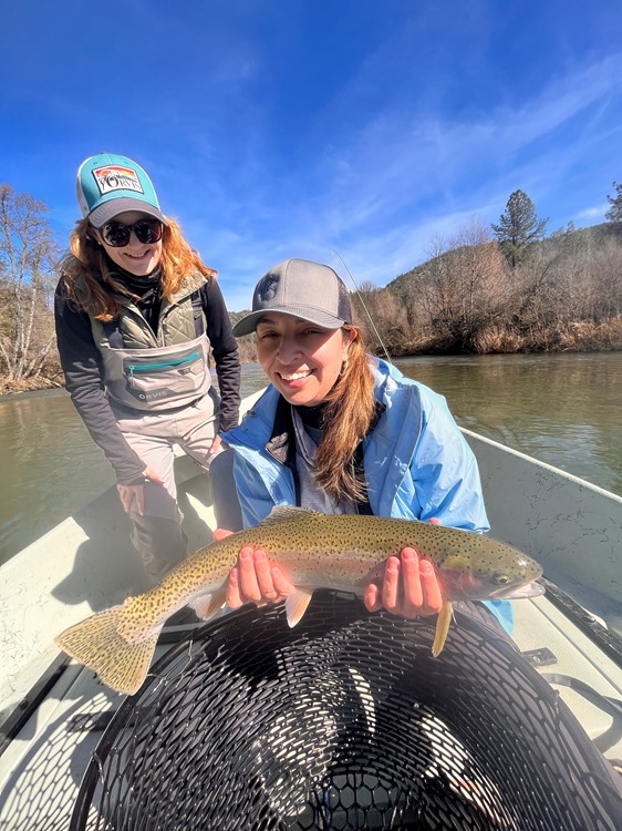 Bre's first ever fish on a fly rod!!